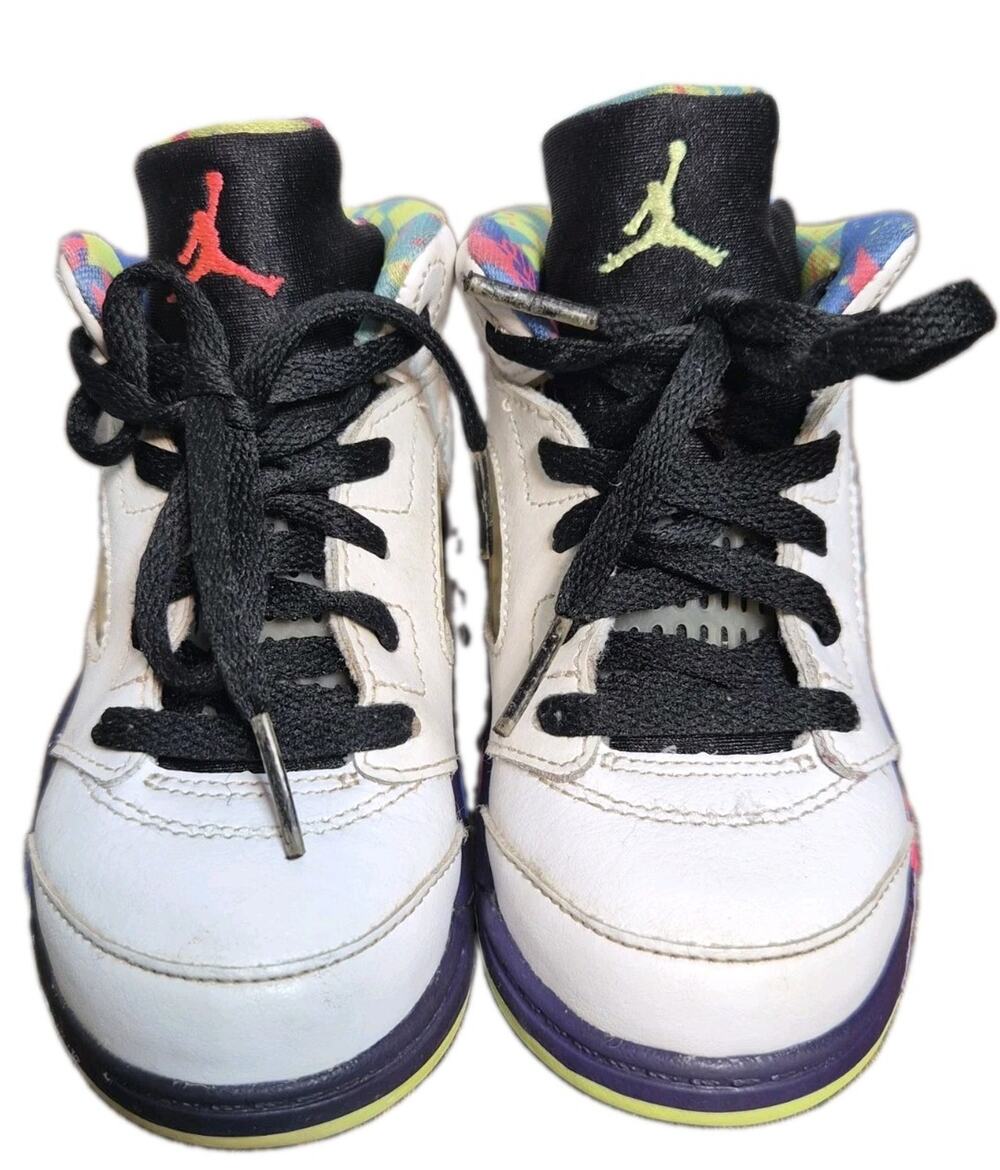 Nike Air Jordan 5 Retro TD 'Alternate Bel-Air' Kids Shoes 9C DB3025-100 No Box